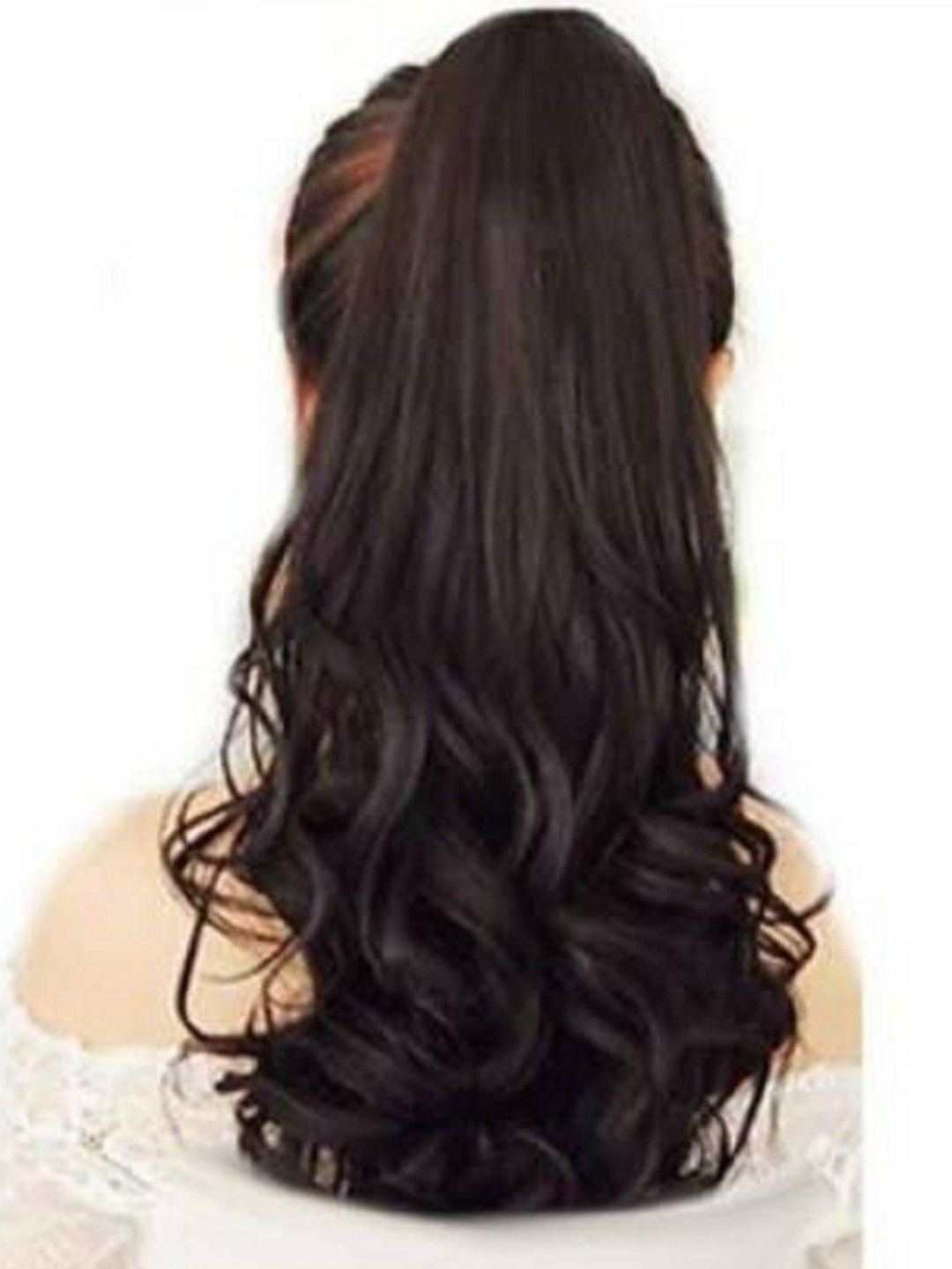

HAVEREAM Clip-In Waterproof Wavy Ponytail Hair Extension - Black - 24 Inch