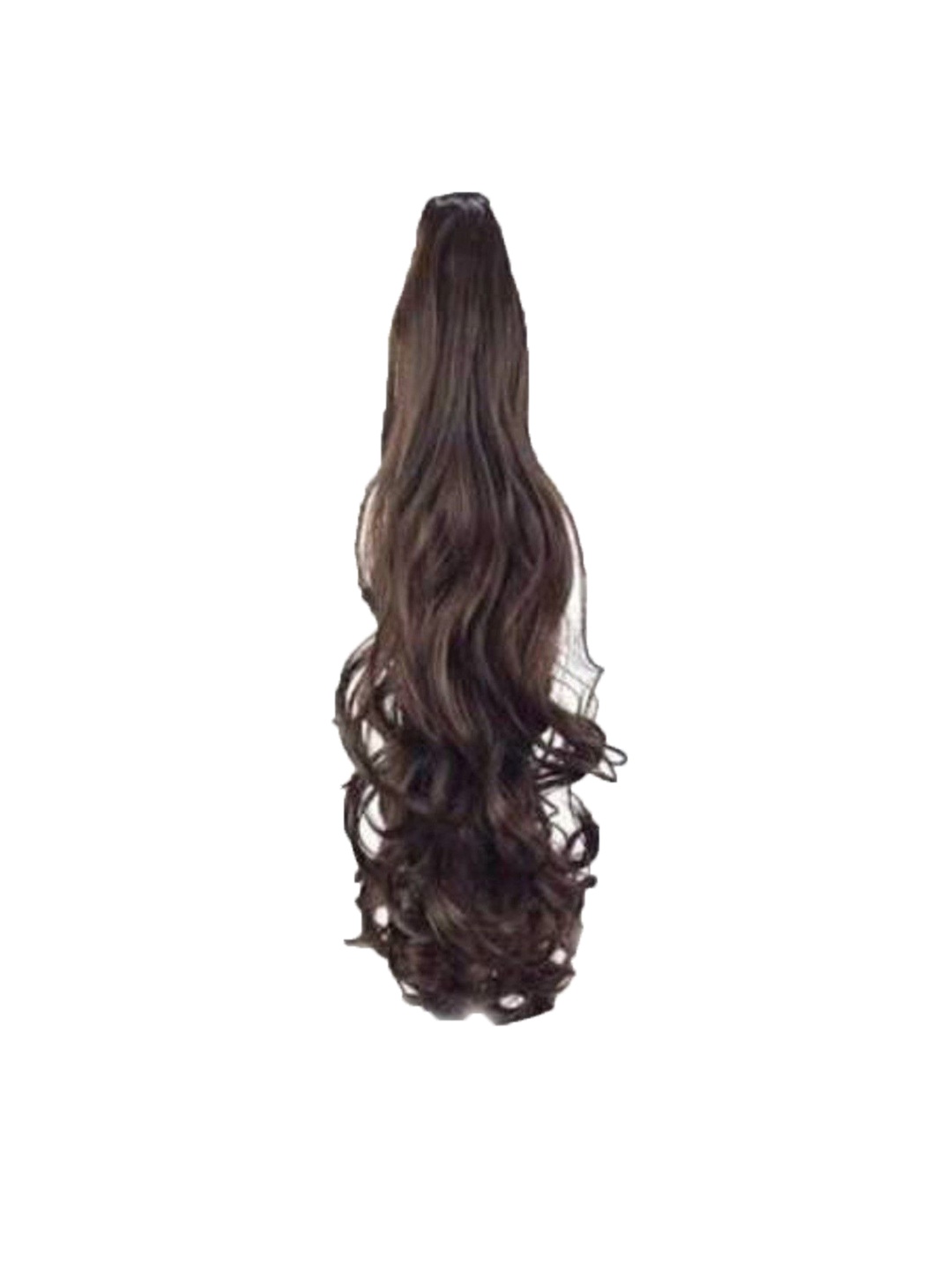 

ABRISH Tape In Ponytail Wavy Hair Extension - Brown - 24 Inch