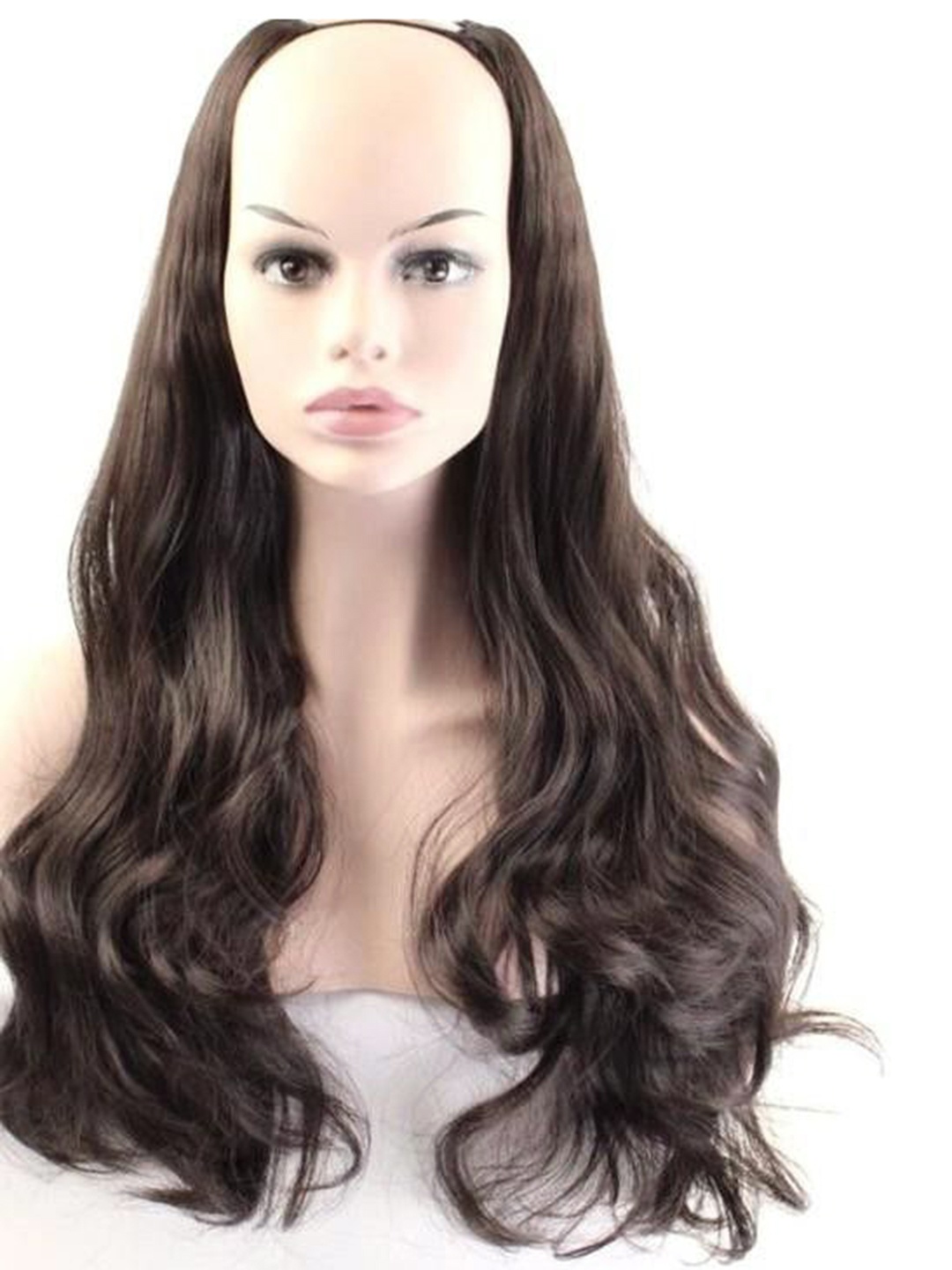 

HAVEREAM Clip-In Ponytail Wavy Hair Extension - Brown - 24 inch
