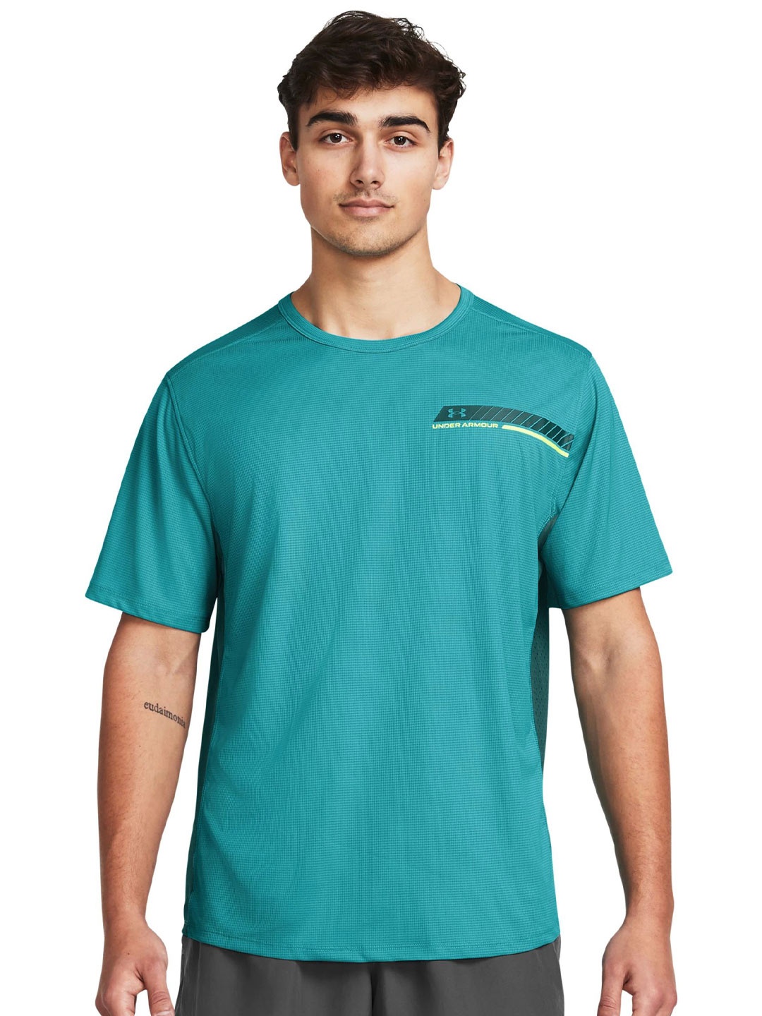 

UNDER ARMOUR Men Solid Round Neck Relaxed Fit T-shirt, Blue