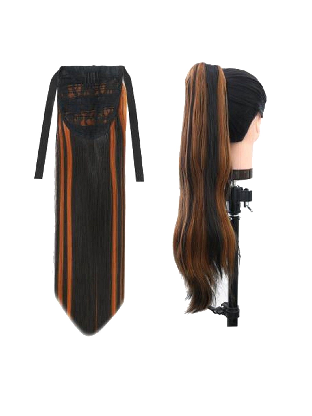 

HAVEREAM Ponytail Clip-In Straight Hair Extension - Highlight - 24 inch, Black