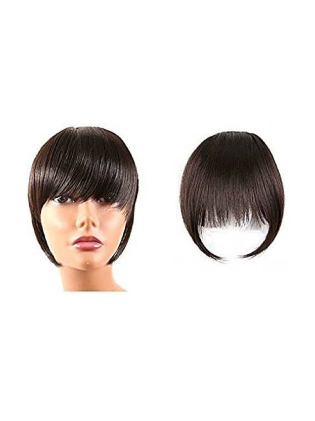 

HAVEREAM Clip In Straight Scalp Topper Hair Extension - Brown - 8 Inch
