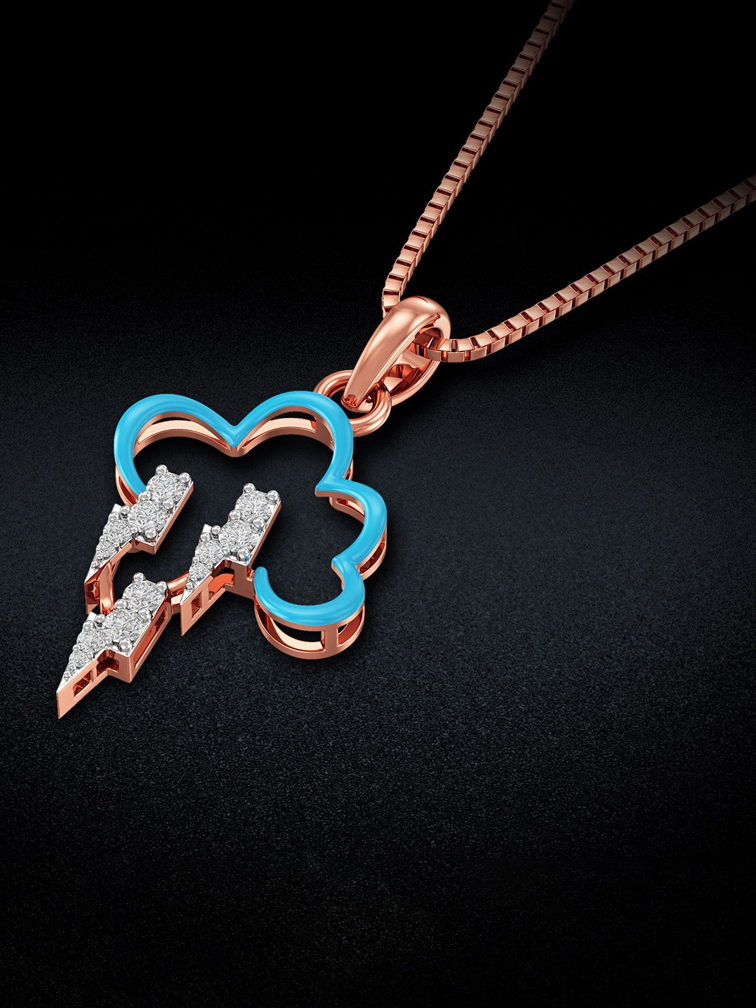 

Joyalukkas 18KT Pendant Diamond, Rose gold