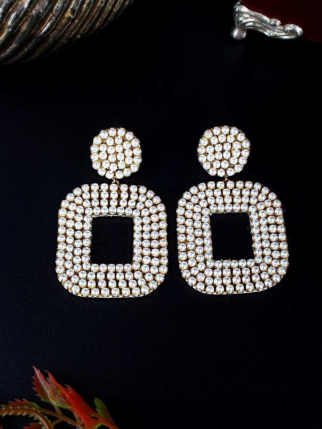 

KPOP Contemporary Drop Earrings, Gold