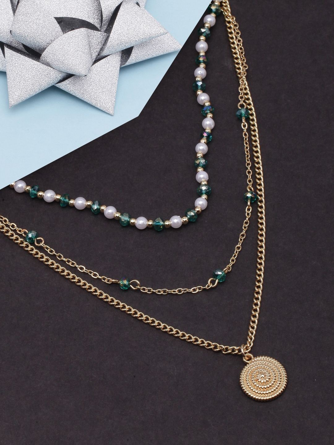 

KPOP Brass Gold-Plated Layered Necklace
