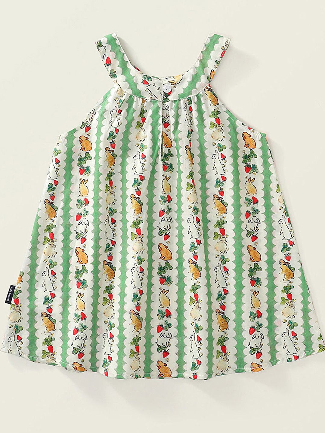 

LULU & SKY Girls Print A-Line Dress, Green