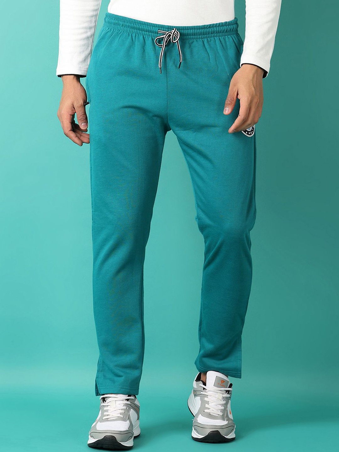

V-Mart Men Mid-Rise Regular Fit Track Pants, Blue