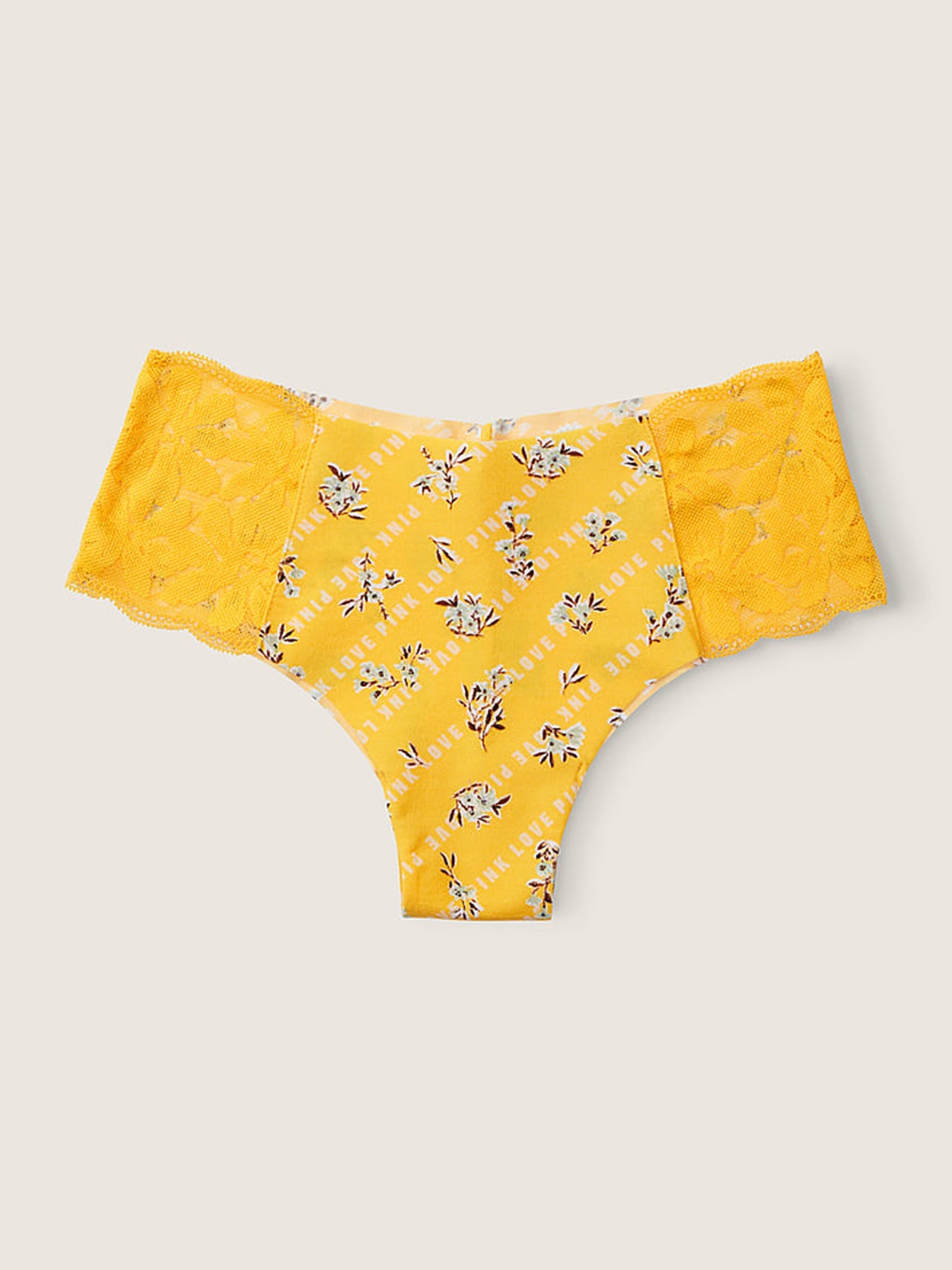 

Victoria's Secret Women Printed Low-Rise Basic Briefs, Yellow