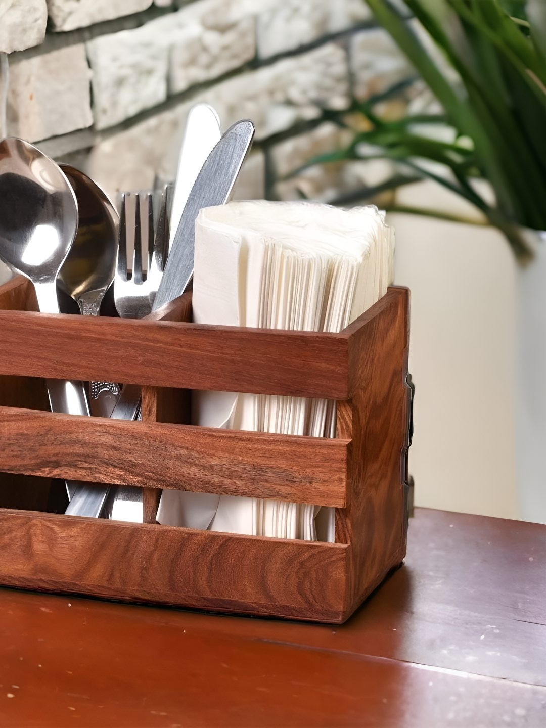 

natureCRAFTS Unisex Brown Cutlery Holder