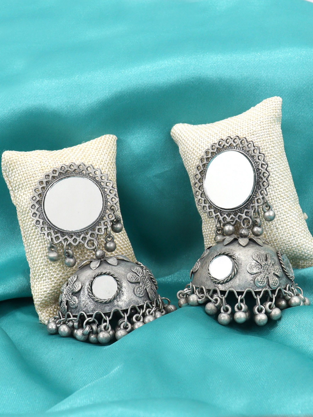

FIMBUL Classic Oxidised Drop Earrings, Silver