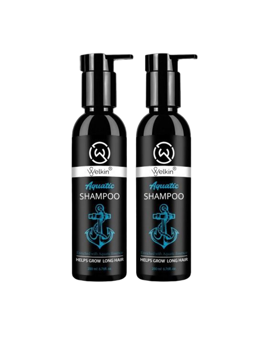 

WELKIN Set Of 2 Aquatic Shampoo- 200 ml Each, White