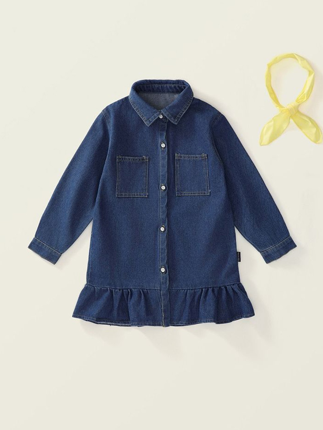 

LULU & SKY Shirt A- Line Dress, Navy blue