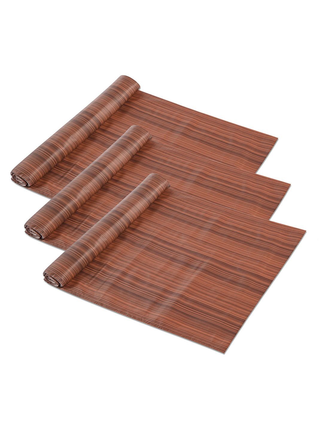 

Kuber Industries Brown 3 Pieces Printed Water Resistant Shelf Liner