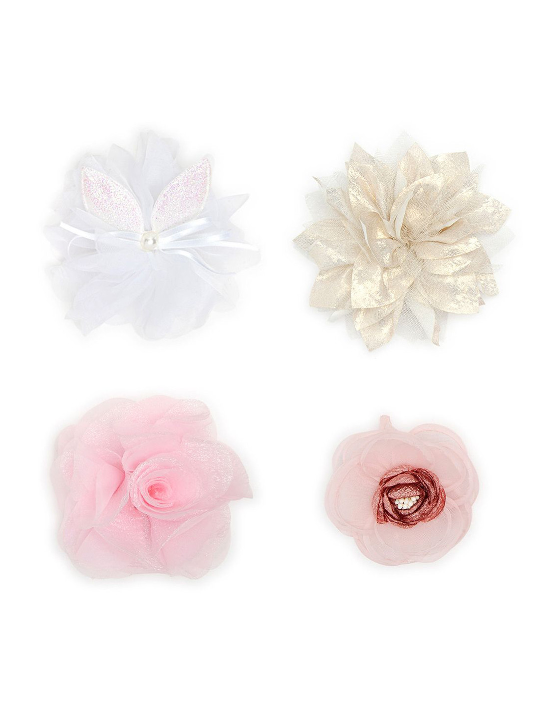 

Radhu & Kabby Women Set of 4 Hair Accessory Set, White