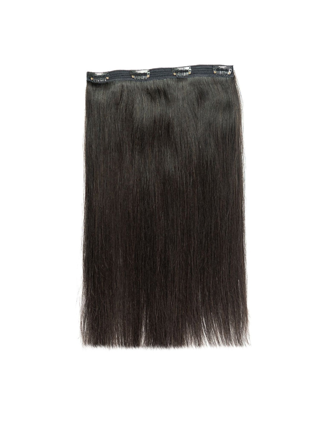 

GEMERIA HAIR Clip In Locks Straight Hair Extension - Natural Black Brown