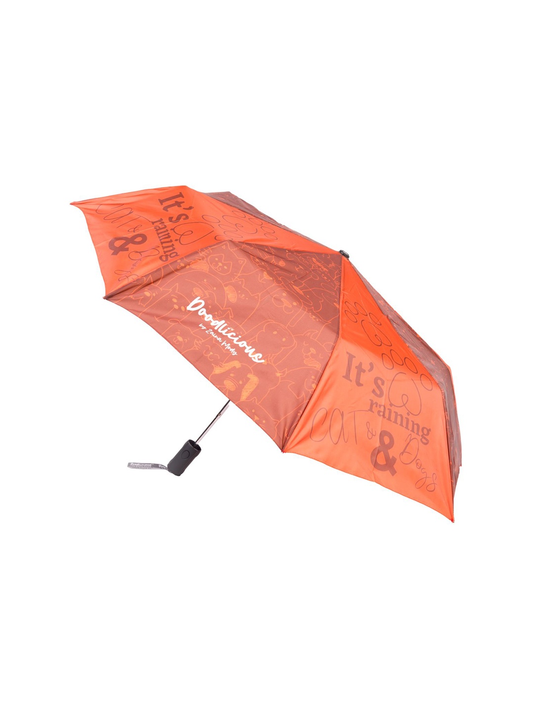 

Doodlicious Unisex 14 Fold Umbrella for UV Protection Umbrellas, Orange