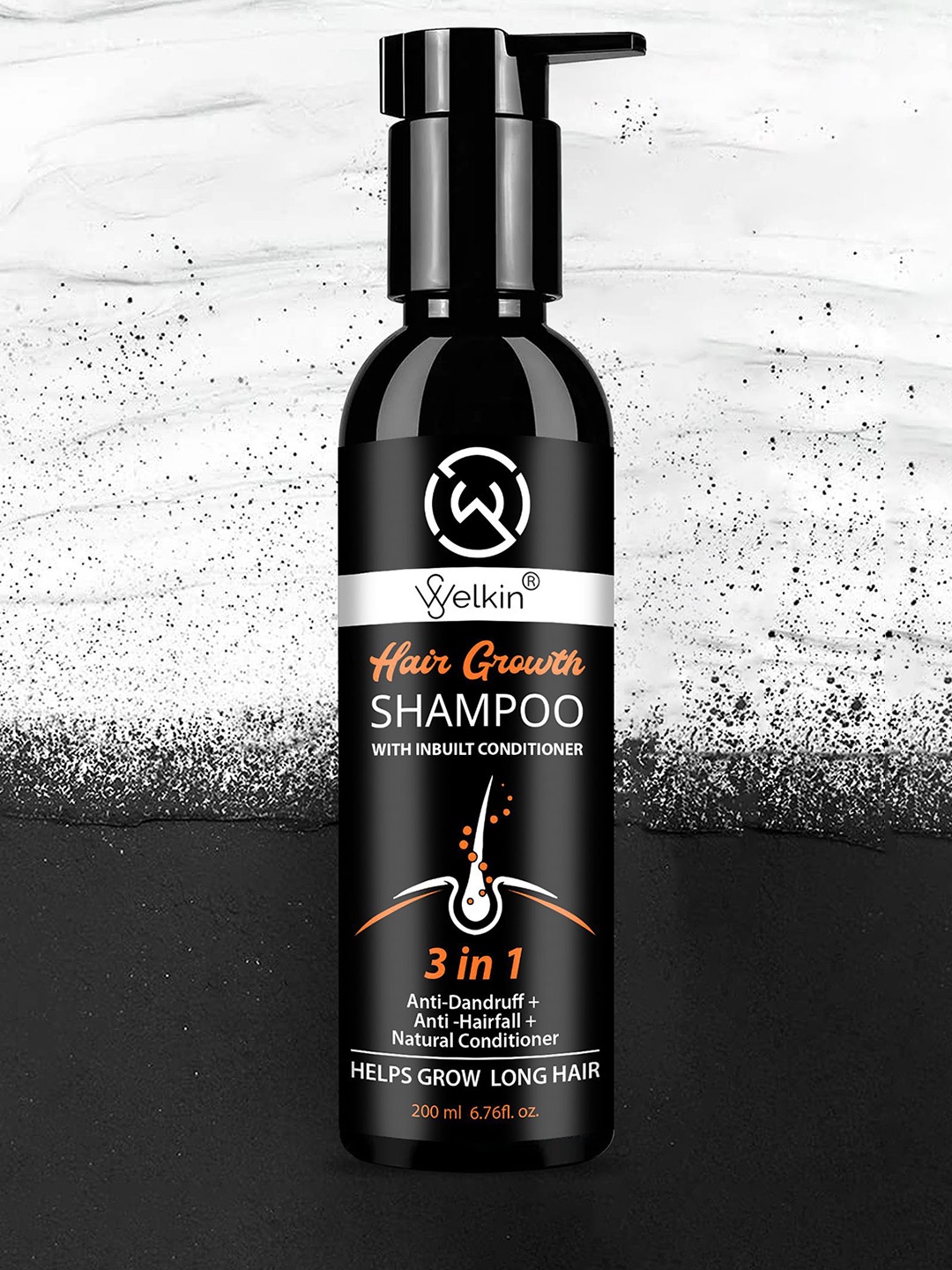 

WELKIN Set Of 3 Hair Growth Shampoo - 200 ml Each, White