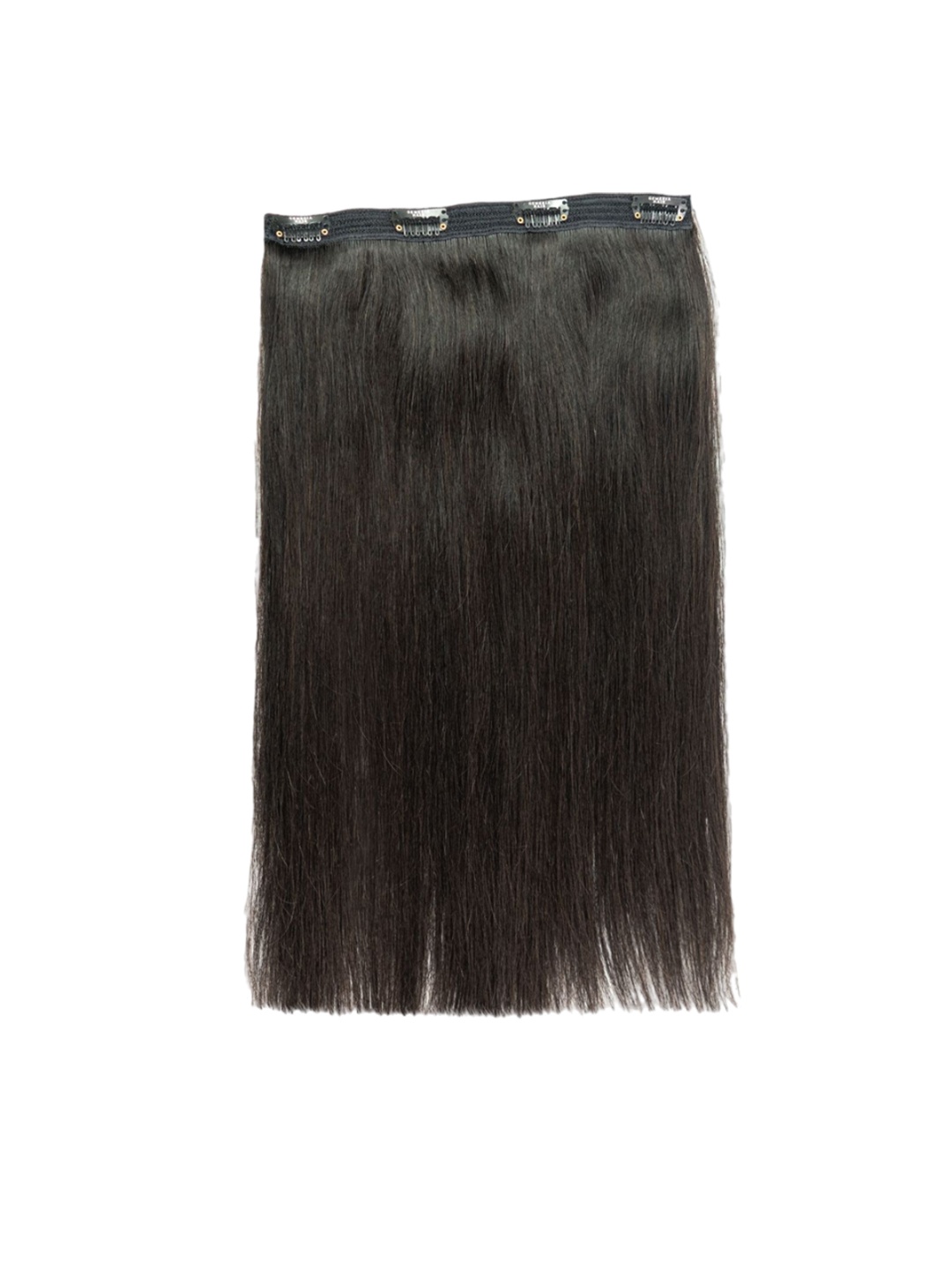 

GEMERIA HAIR Clip-In Straight Locks Hair Extension - Natural Black Brown