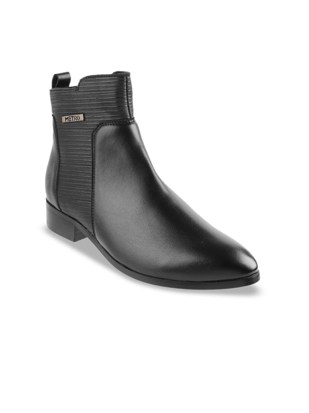 

Metro Women Casual Block-Heeled Boots, Black