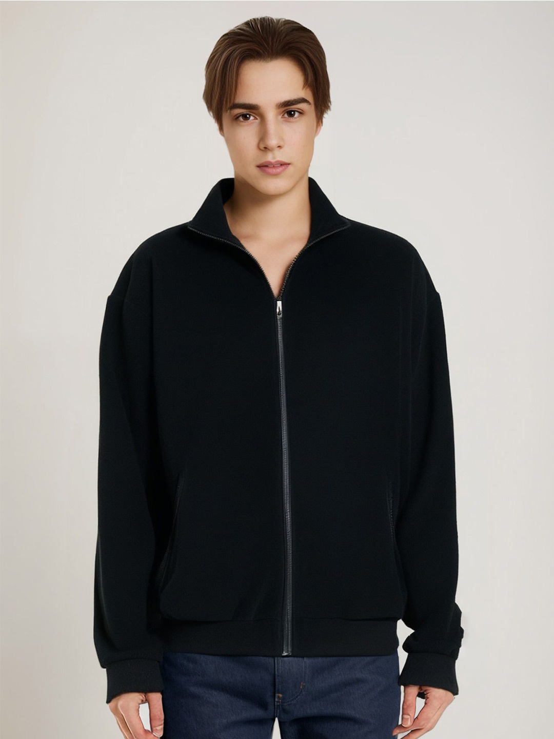 

StyleCast x Revolte Men Solid Sweatshirt, Black