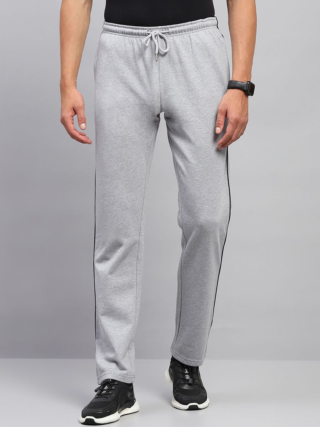 

Monte Carlo Men Mid-Rise Track Pants, Grey