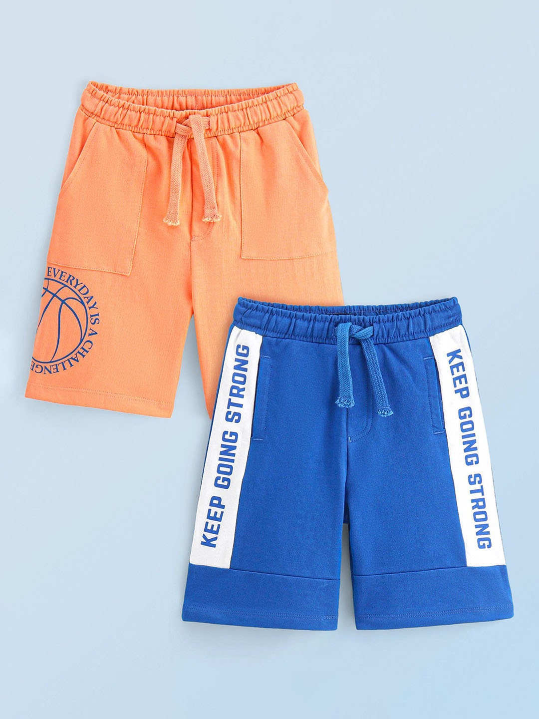 

Honeyhap Boys Pack Of 2 Shorts, Blue