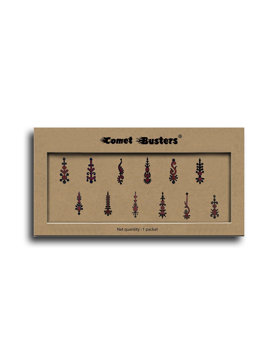 

Comet Busters Ethnic Motifs Traditional Bindis - Maroon