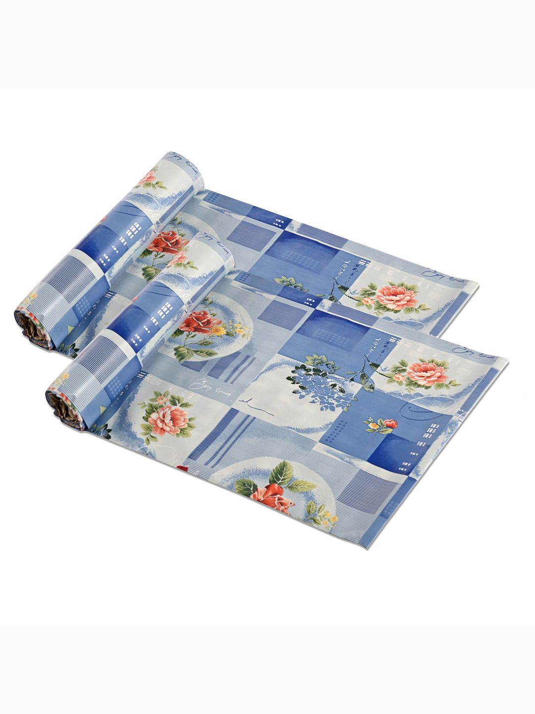 

Kuber Industries Blue & White 2 Pieces Water Resistant Shelf Liner Organisers