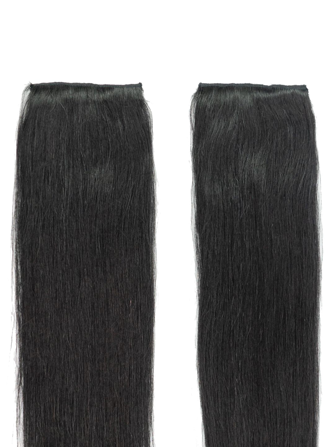 

GEMERIA HAIR Set Of 2 Clip In Locks Straight Hair Extensions - Jet Black