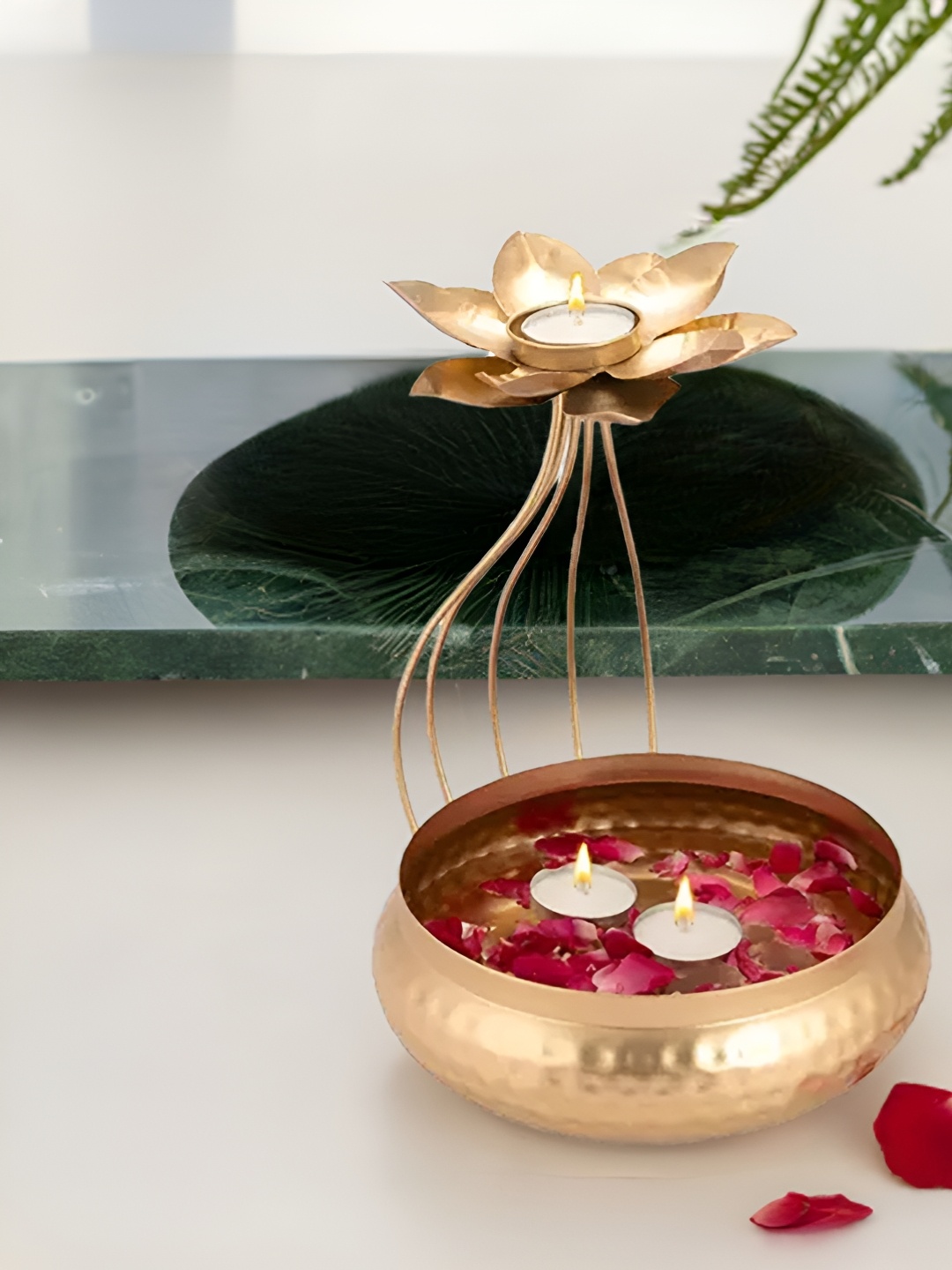 

Special You Lotus Bowl Decorative Bowls, Gold