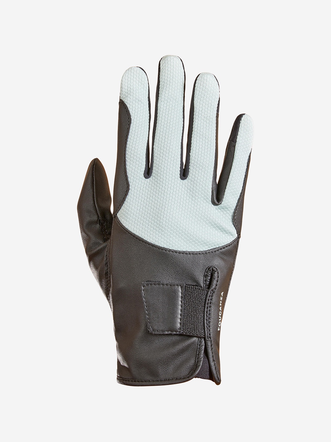 

FOUGANZA By Decathlon Men Black Horse Riding Gloves, Brown