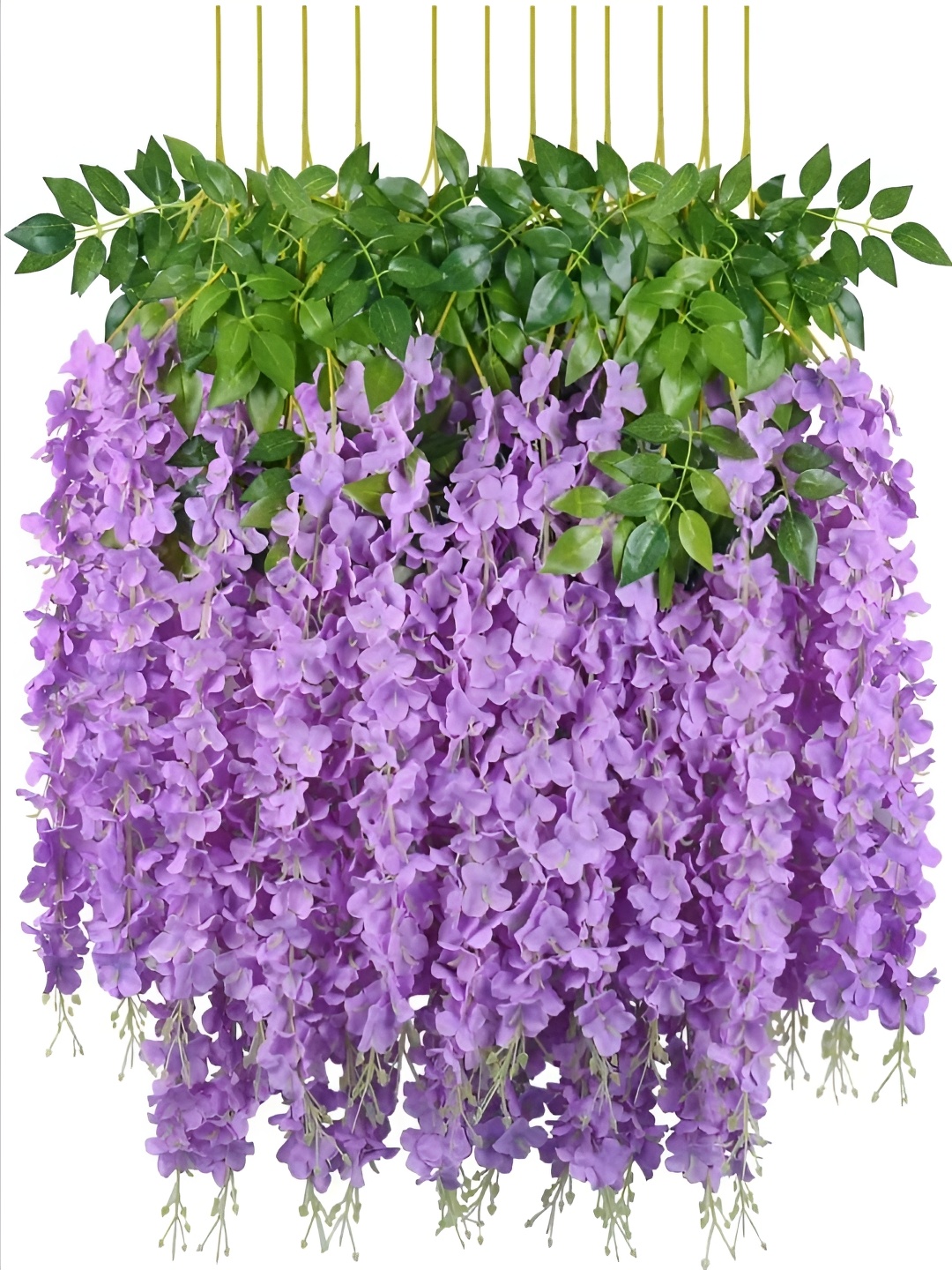 

VRB DECOR Purple 10 Pieces Hanging Artificial Flower