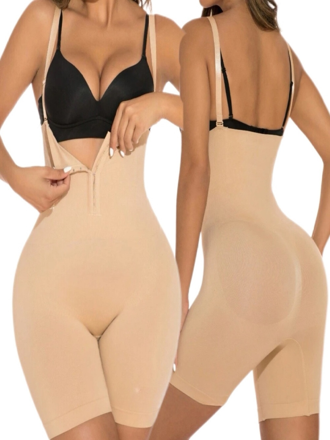 

BAESD Women Solid Stretchable Cami Shaper, Beige