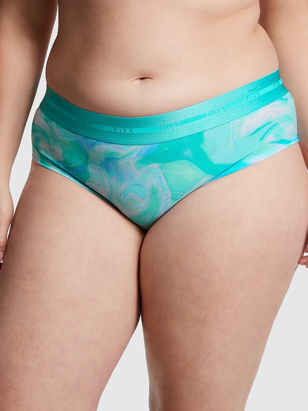 

Victoria's Secret Women Cotton Abstract Printed Hipster Briefs, Blue