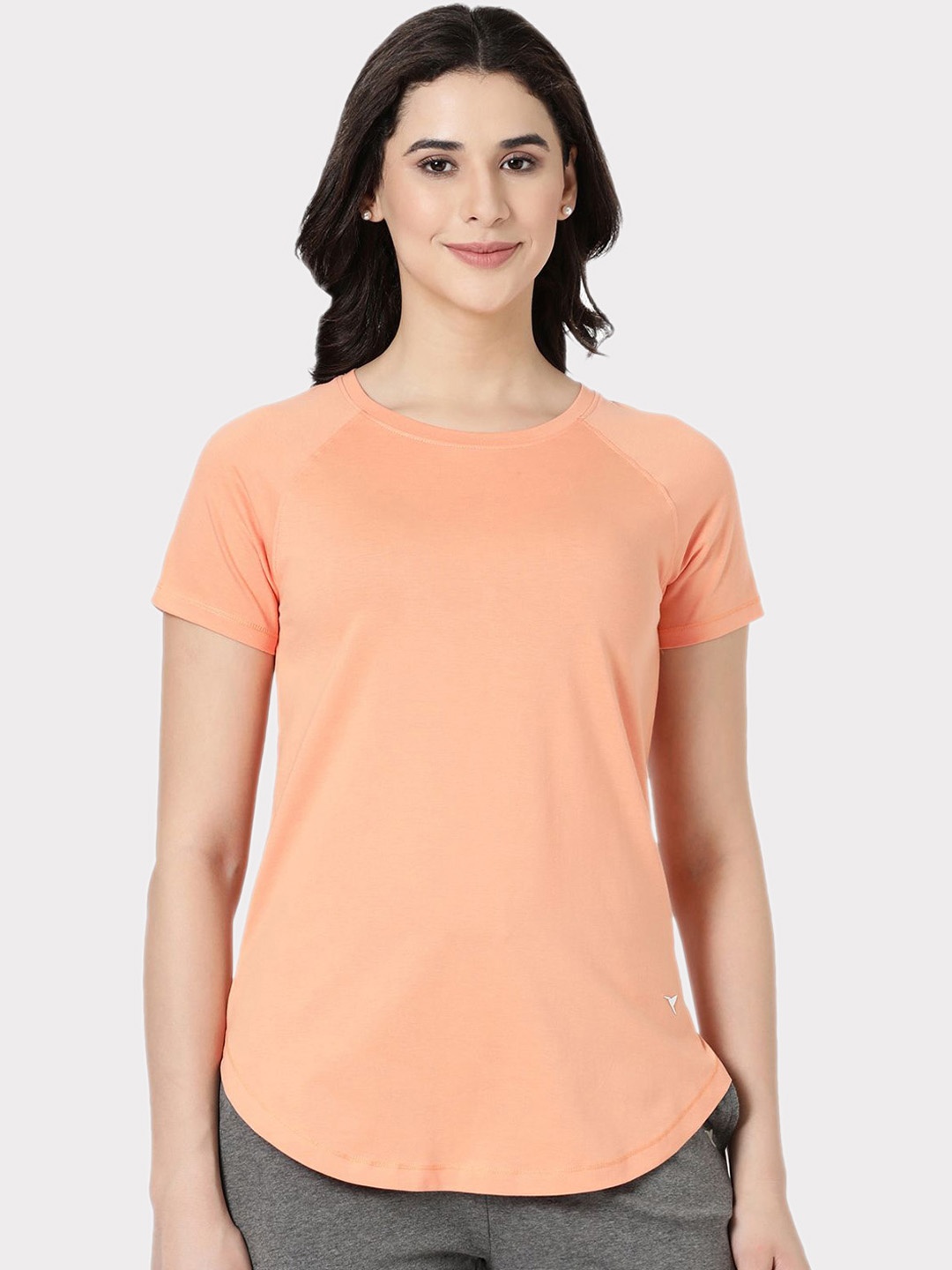 

BLOSSOM Hip Length Lounge Tshirts, Orange