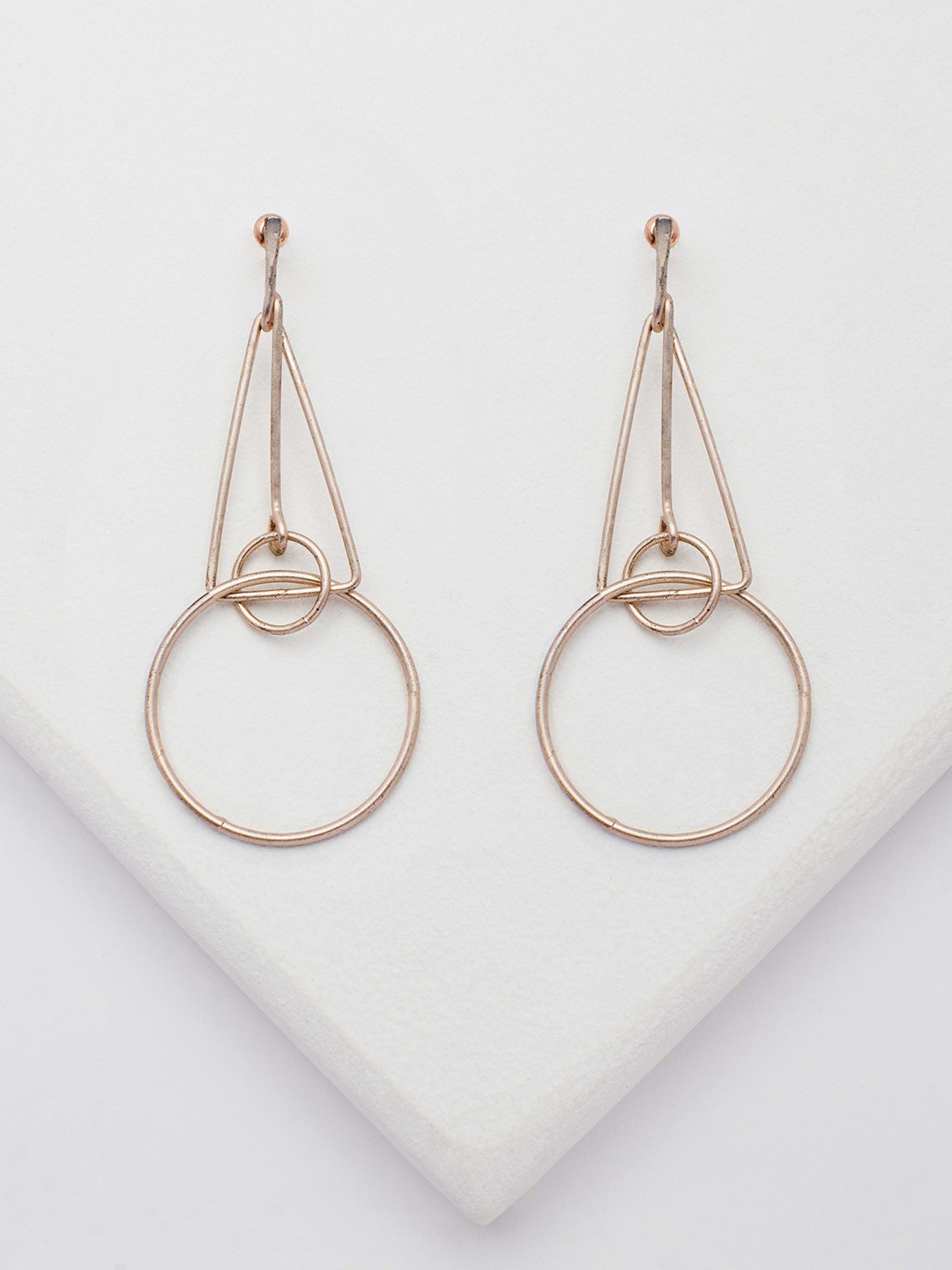 

Rhea Rose Gold-Plated Drop Earrings