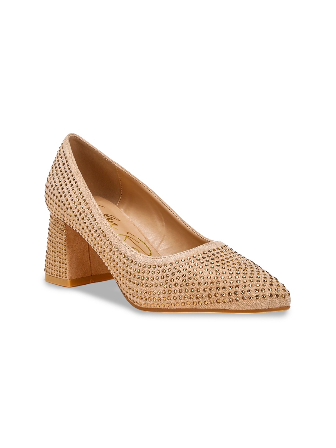 

London Rag Women Block Pumps, Beige