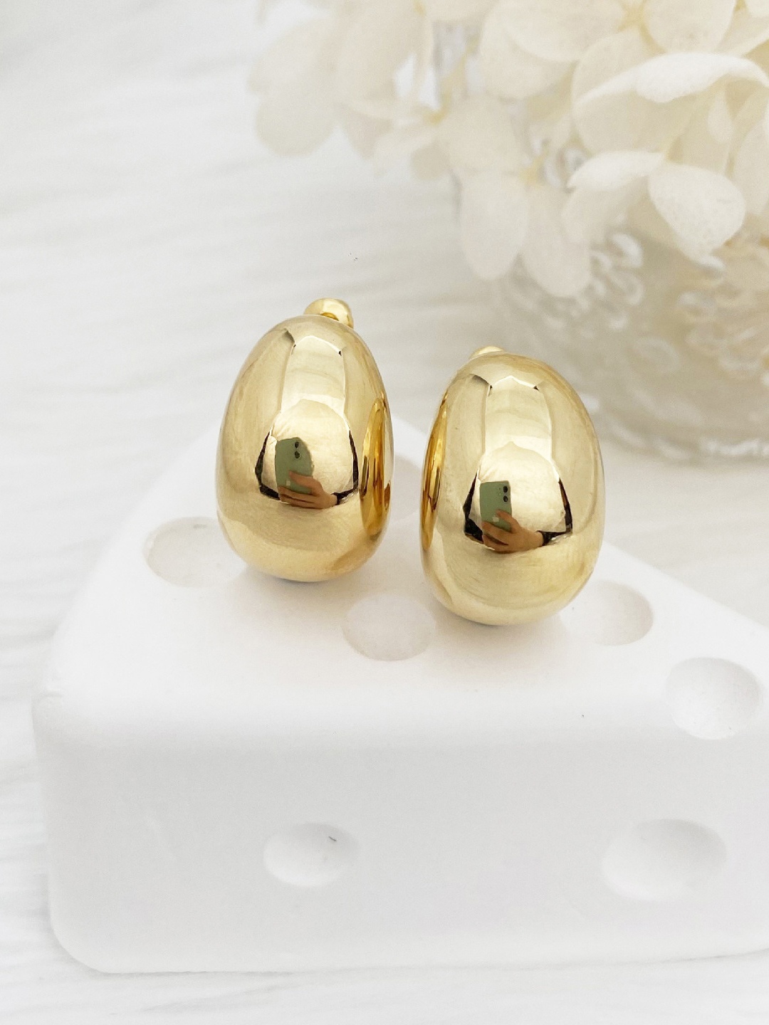 

Krelin Stainless Steel Gold-Plated Classic Studs