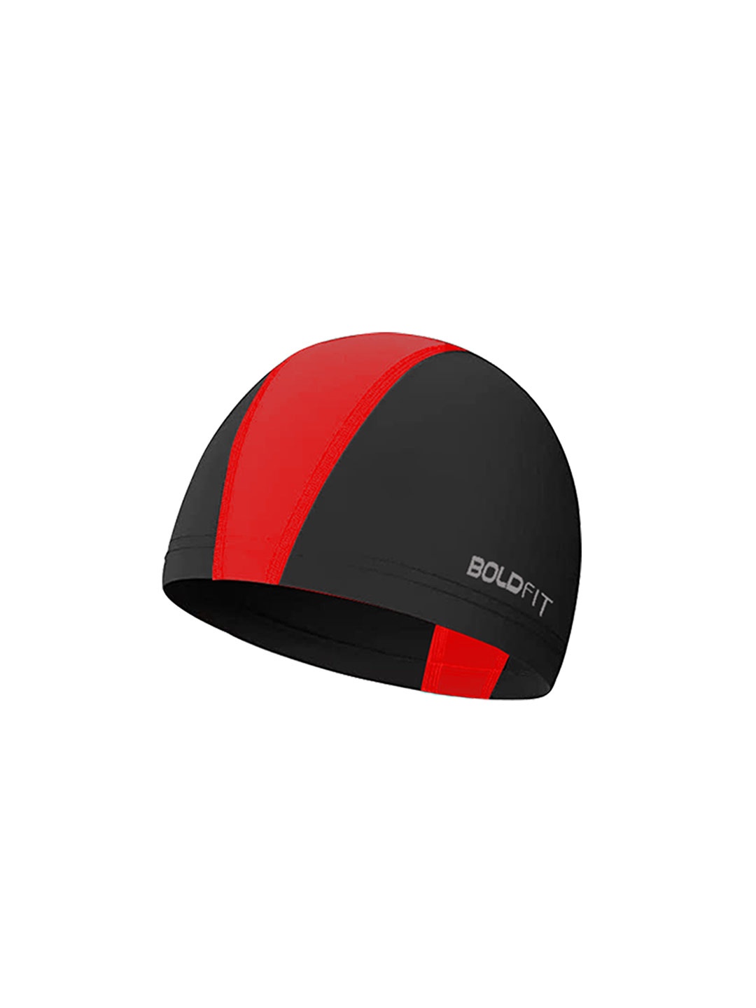 

BOLDFIT Unisex Coloueblocked Swim Headcap, Black