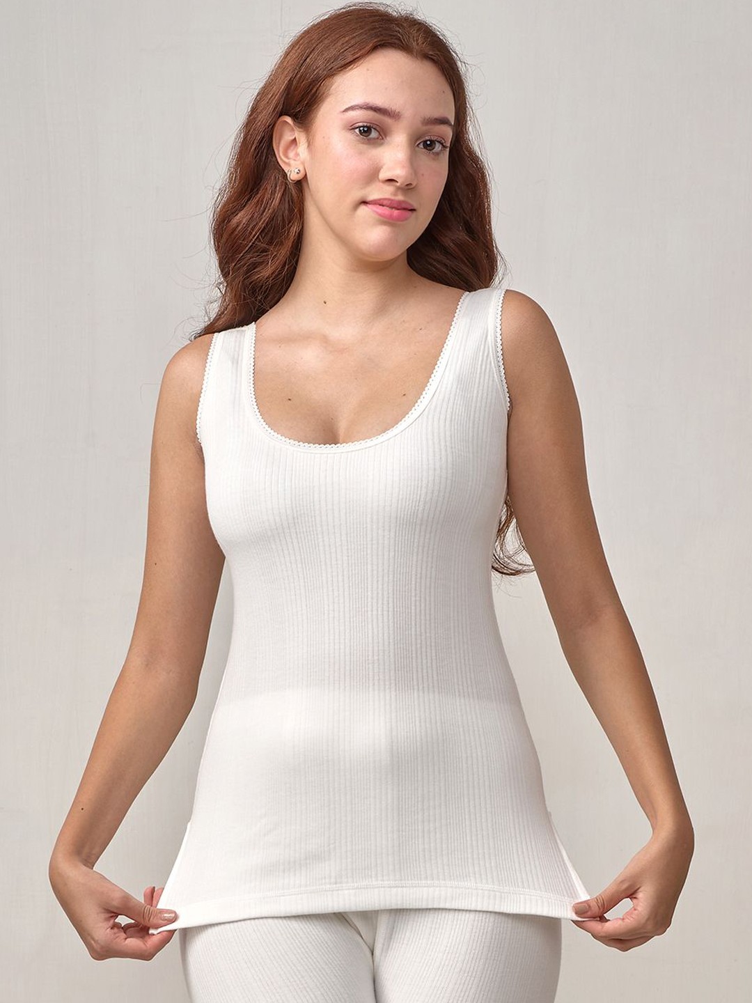 

INFERNO Women Polycotton Thermal Slips, White
