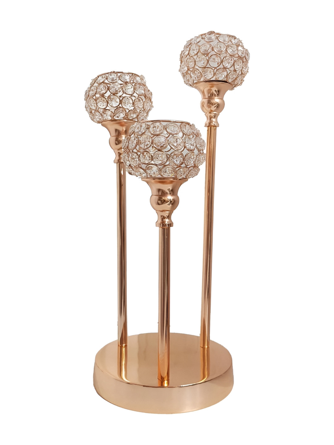 

Extreme Karigari Rose Gold & Transparent Candle Holder