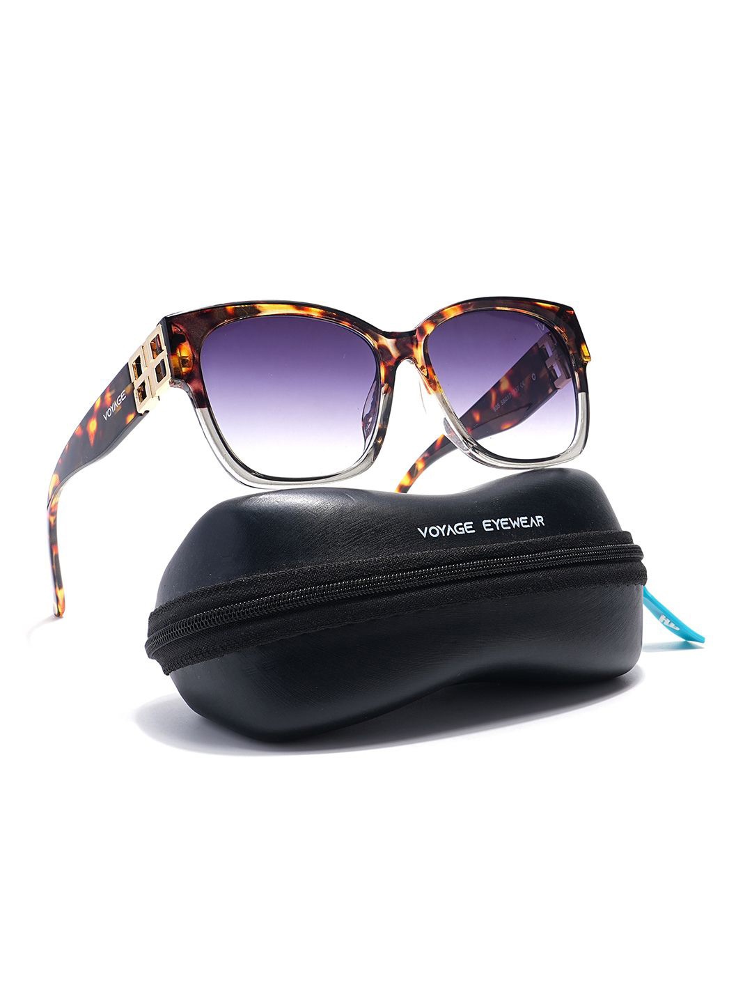 

Voyage Unisex Oversized Sunglasses with UV Protected Lens, Grey