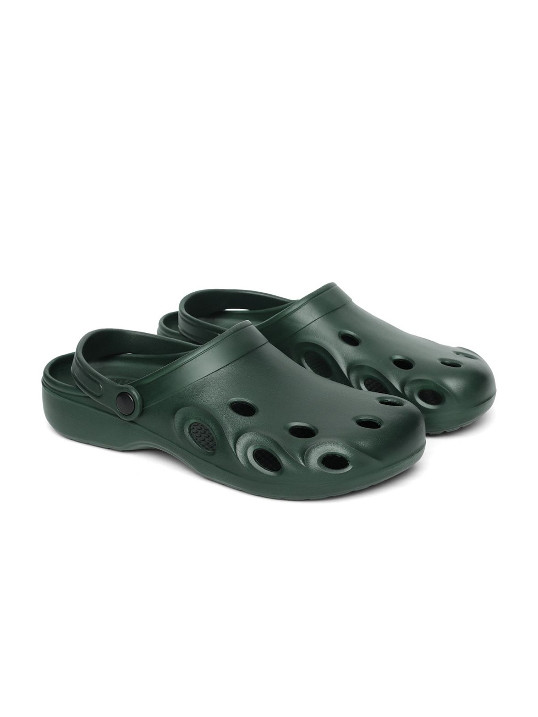 

REFOAM Men Rubber Clogs, Olive