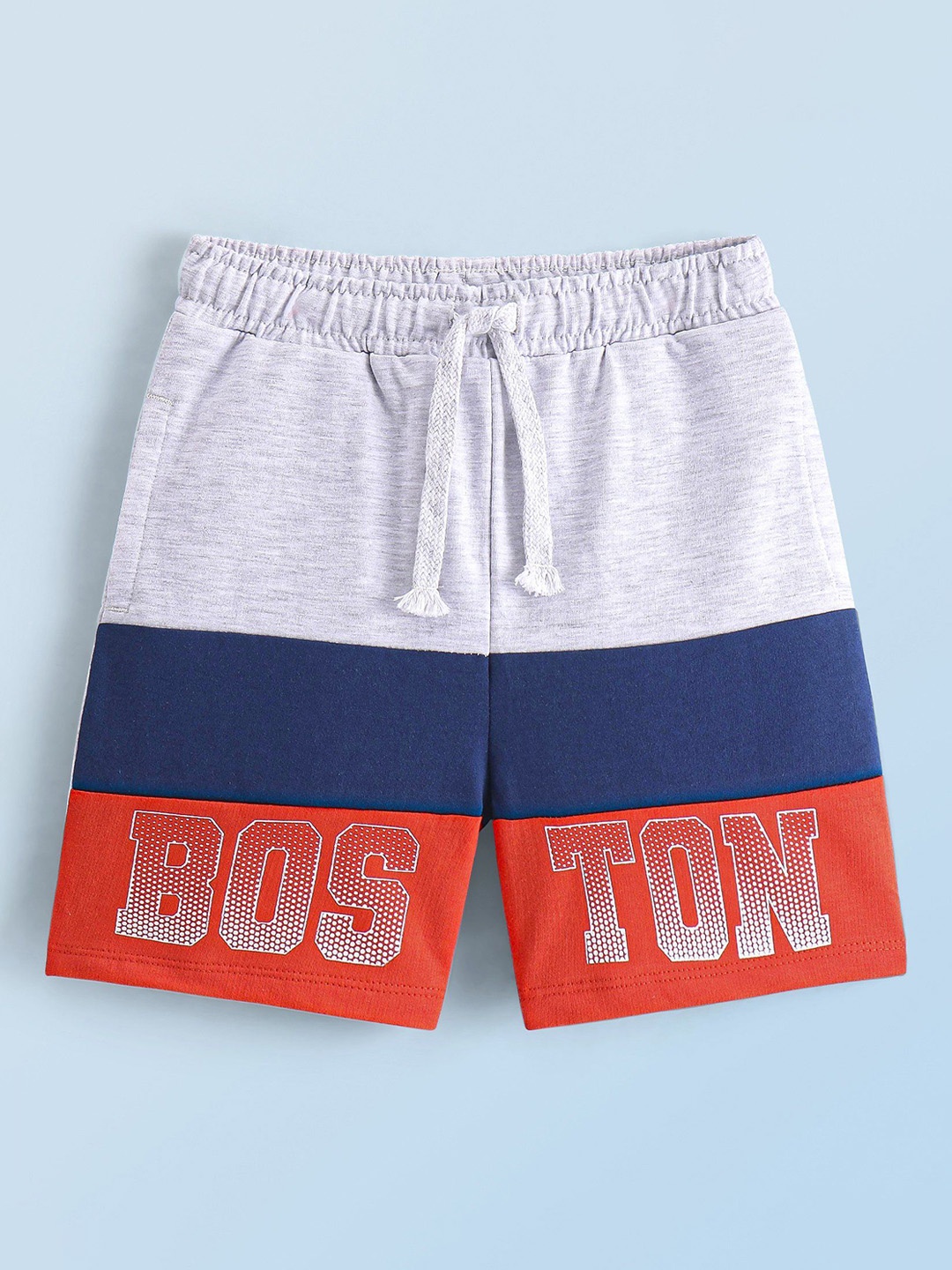 

Honeyhap kids Boys Printed Shorts, Grey