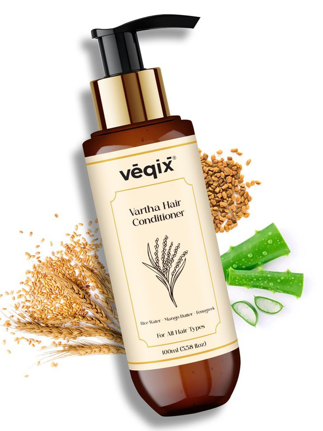 

VEQIX Vartha Frizz Control Hair Conditioner- 100 ml, Brown