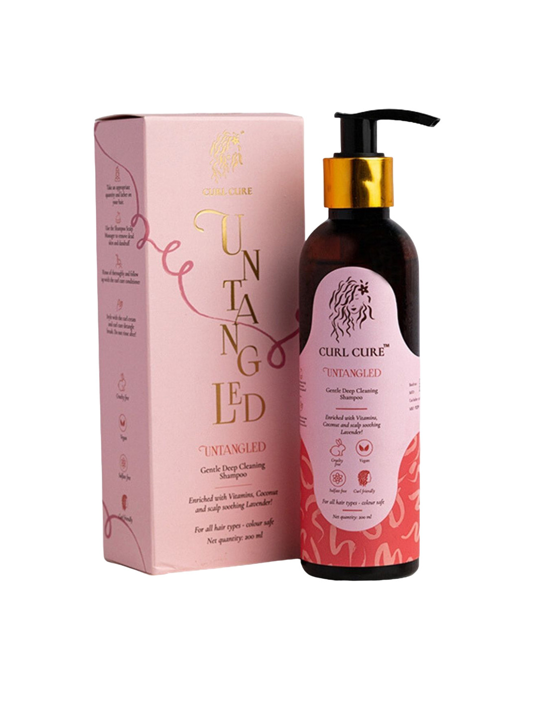 

Curl Cure Untangled Shampoo - 200 ml, White