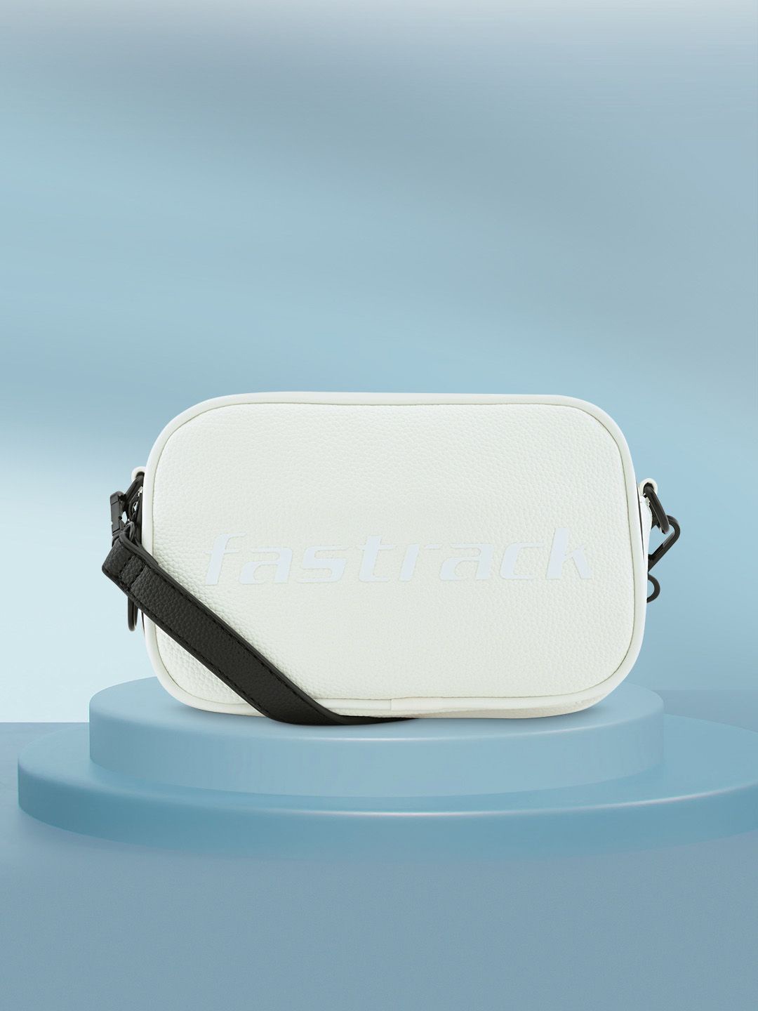 

Fastrack Women Brand Logo Printed Sling Bag, White