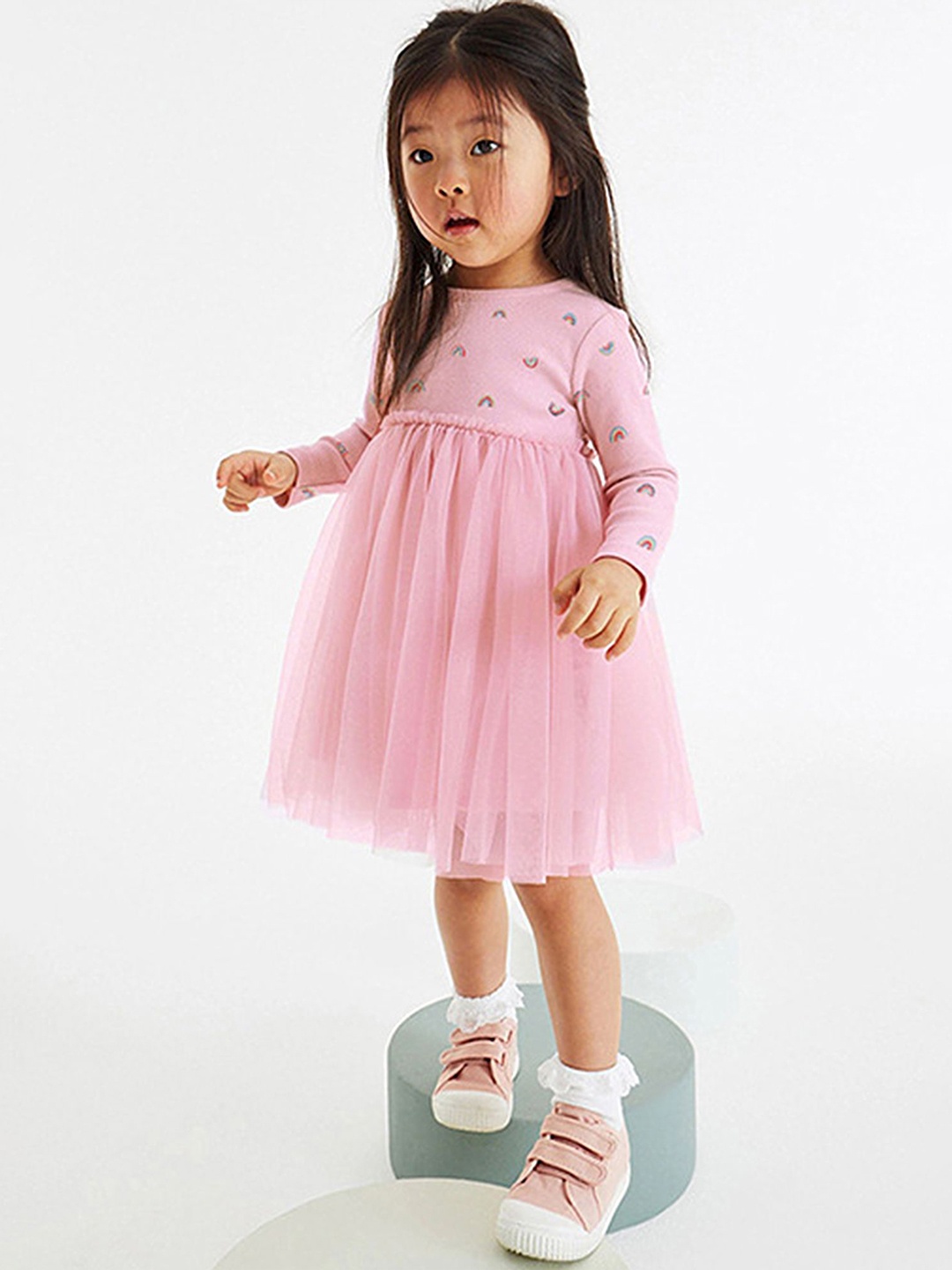 

LULU & SKY Fit & Flare Girls Dress, Pink