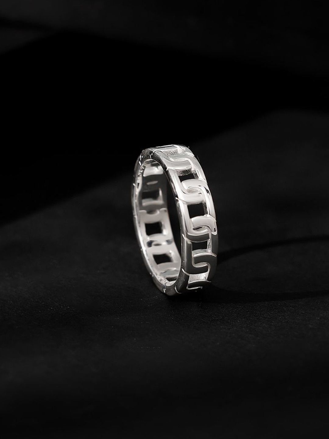 

GIVA Men 925 Sterling Silver Rhodium-Plated Finger Ring