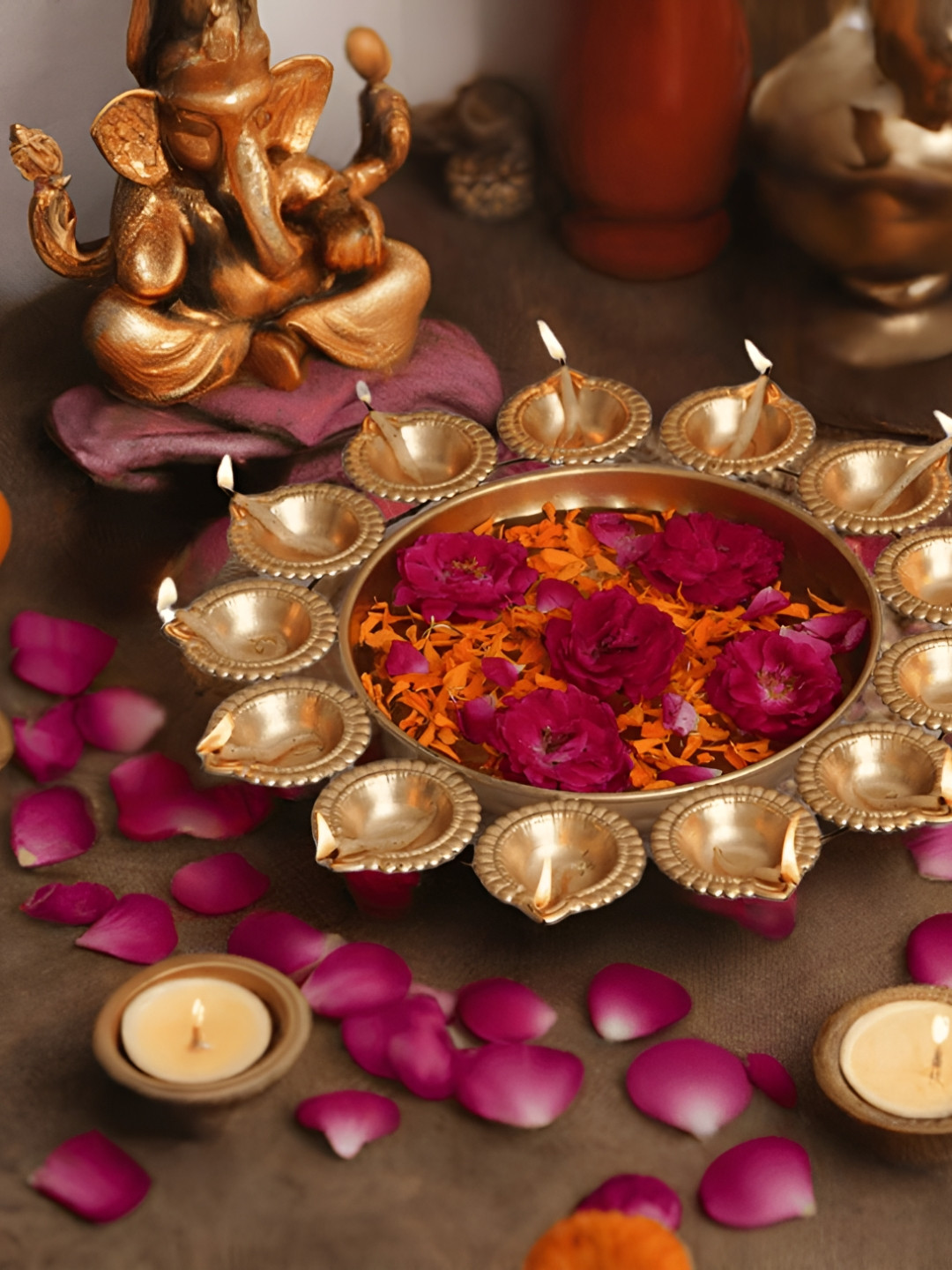 

Special You Metal Urli Decorative Bowl, Gold